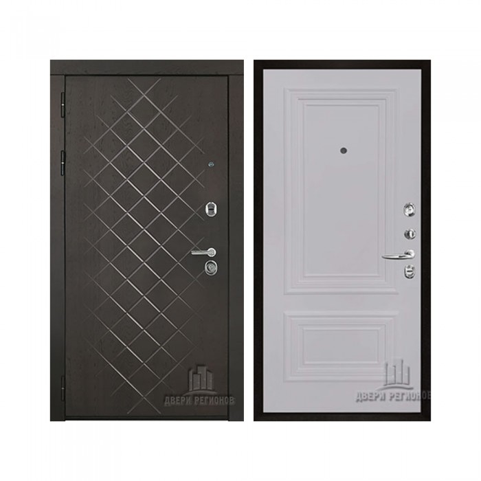 Президент Люкс зеркало, цвет Горький шоколад, панель - Престиж 1-2 цвет Серый шелк