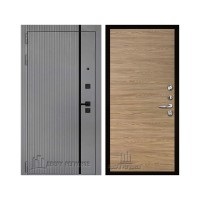 Президент Лайн Титан, цвет Чёрная Мягкая Шагрень, панель - tamburat 4100 цвет Дуб Мадейра