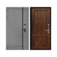 Президент Лайн Титан, цвет Чёрная Мягкая Шагрень, панель - Сицилия цвет Орех шоколадный