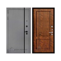 Президент Лайн Титан, цвет Чёрная Мягкая Шагрень, панель - Сицилия цвет Орех натуральный