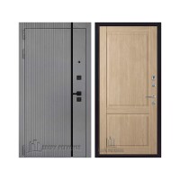 Президент Лайн Титан, цвет Чёрная Мягкая Шагрень, панель - Нова цвет Дуб натуральный