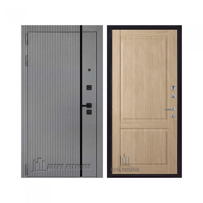 Президент Лайн Титан, цвет Чёрная Мягкая Шагрень, панель - Нова цвет Дуб натуральный