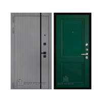 Президент Лайн Титан, цвет Чёрная Мягкая Шагрень, панель - decanto цвет Зеленый бархат