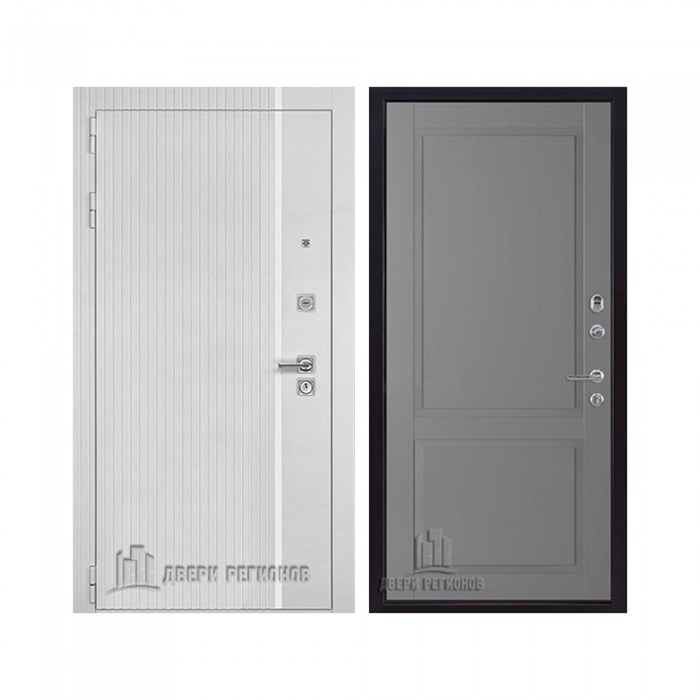 Президент Лайн Белый, цвет Белый матовый + белый пластик, панель - Нова цвет Антрацит