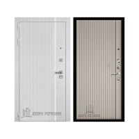 Президент Лайн Белый, цвет Белый матовый + белый пластик, панель - Лайн 1 цвет Галечный серый