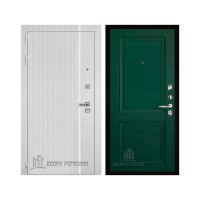 Президент Лайн Белый, цвет Белый матовый + белый пластик, панель - decanto цвет Зеленый бархат