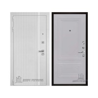 Президент Лайн Белый, цвет Белый матовый + белый пластик, панель - Престиж 1-2 цвет Серый шелк