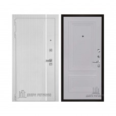 Президент Лайн Белый, цвет Белый матовый + белый пластик, панель - Престиж 1-2 цвет Серый шелк