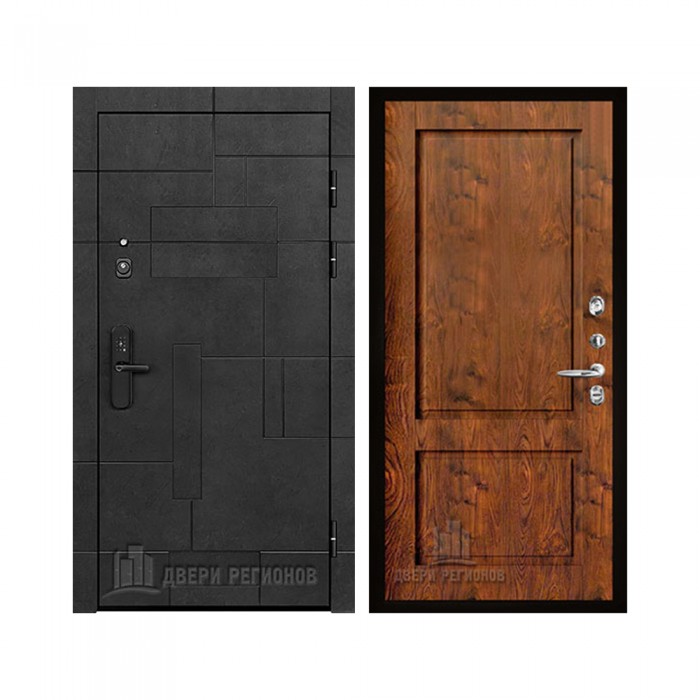 Флагман Доминион, цвет Бетон черный, панель - Сицилия цвет Орех натуральный