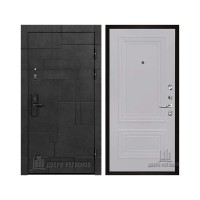 Флагман Доминион, цвет Бетон черный, панель - Престиж 1-2 цвет Серый шелк