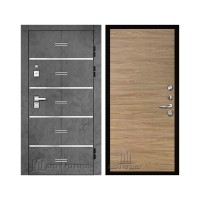 Флагман Z, цвет Бетон графит, панель - tamburat 4100 цвет Дуб Мадейра