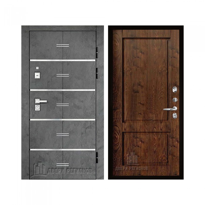 Флагман Z, цвет Бетон графит, панель - Сицилия цвет Орех шоколадный