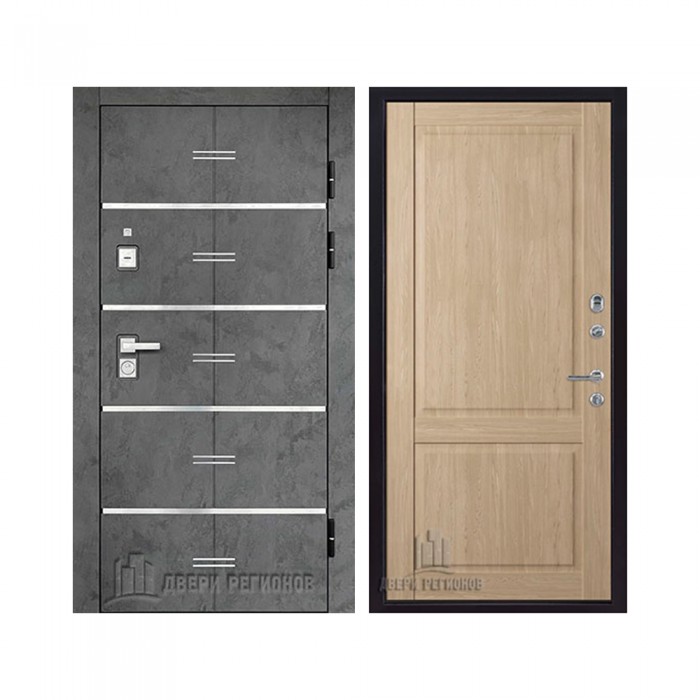 Флагман Z, цвет Бетон графит, панель - Нова цвет Дуб натуральный