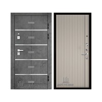 Флагман Z, цвет Бетон графит, панель - Лайн 1 цвет Галечный серый