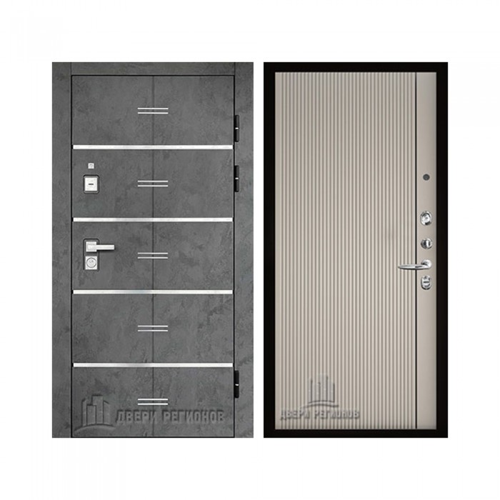 Флагман Z, цвет Бетон графит, панель - Лайн 1 цвет Галечный серый