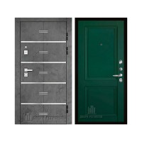 Флагман Z, цвет Бетон графит, панель - decanto цвет Зеленый бархат