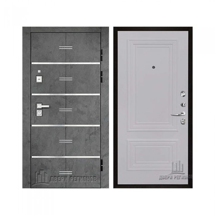 Флагман Z, цвет Бетон графит, панель - Престиж 1-2 цвет Серый шелк