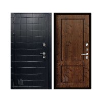 Взломостойкая ALBERO BLACK, цвет Альберо Блэк Рисунок грань, панель - Сицилия цвет Орех шоколадный