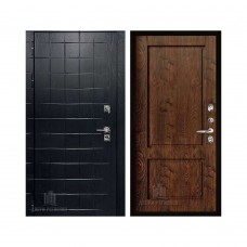 Взломостойкая ALBERO BLACK, цвет Альберо Блэк Рисунок грань, панель - Сицилия цвет Орех шоколадный