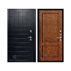Взломостойкая ALBERO BLACK, цвет Альберо Блэк Рисунок грань, панель - Сицилия цвет Орех натуральный