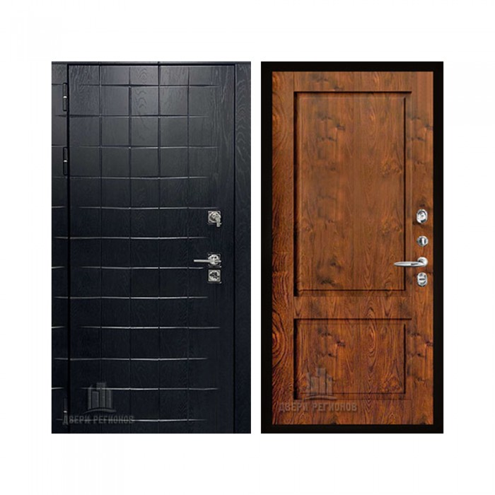 Взломостойкая ALBERO BLACK, цвет Альберо Блэк Рисунок грань, панель - Сицилия цвет Орех натуральный