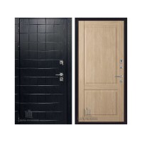 Взломостойкая ALBERO BLACK, цвет Альберо Блэк Рисунок грань, панель - Нова цвет Дуб натуральный