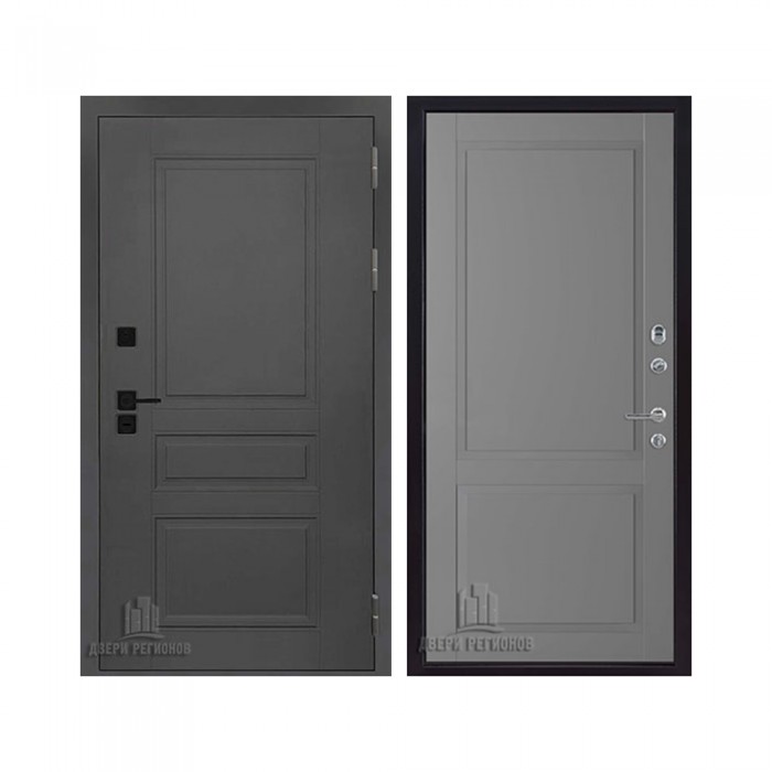 Взломостойкая SOLID, цвет cерый нубук soft, панель - Нова цвет Антрацит