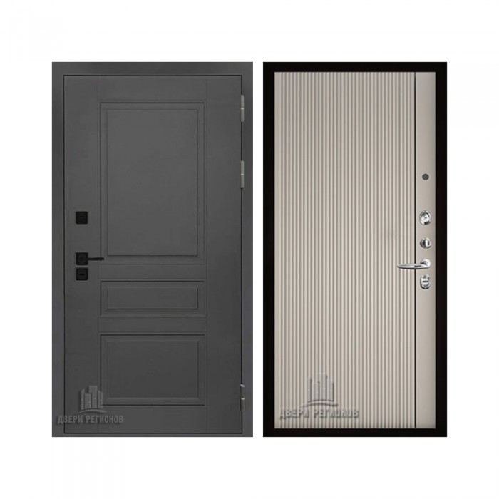 Взломостойкая SOLID, цвет cерый нубук soft, панель - Лайн 1 цвет Галечный серый