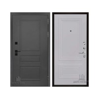 Взломостойкая SOLID, цвет cерый нубук soft, панель - Престиж 1-2 цвет Серый шелк