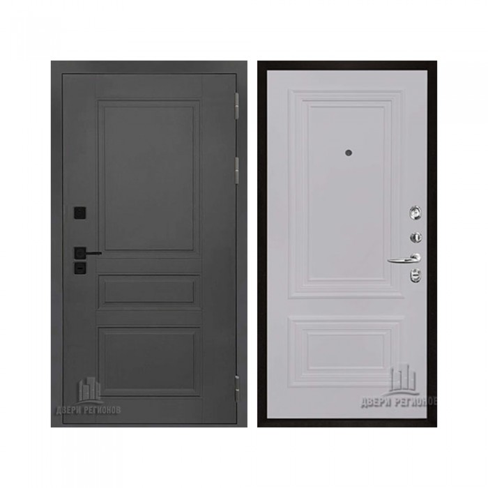 Взломостойкая SOLID, цвет cерый нубук soft, панель - Престиж 1-2 цвет Серый шелк