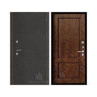 Уличная Термо 3, цвет Антик темное серебро, панель - Сицилия цвет Орех шоколадный