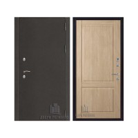 Уличная Термо 3, цвет Антик темное серебро, панель - Нова цвет Дуб натуральный