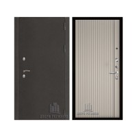 Уличная Термо 3, цвет Антик темное серебро, панель - Лайн 1 цвет Галечный серый