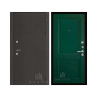 Уличная Термо 3, цвет Антик темное серебро, панель - decanto цвет Зеленый бархат