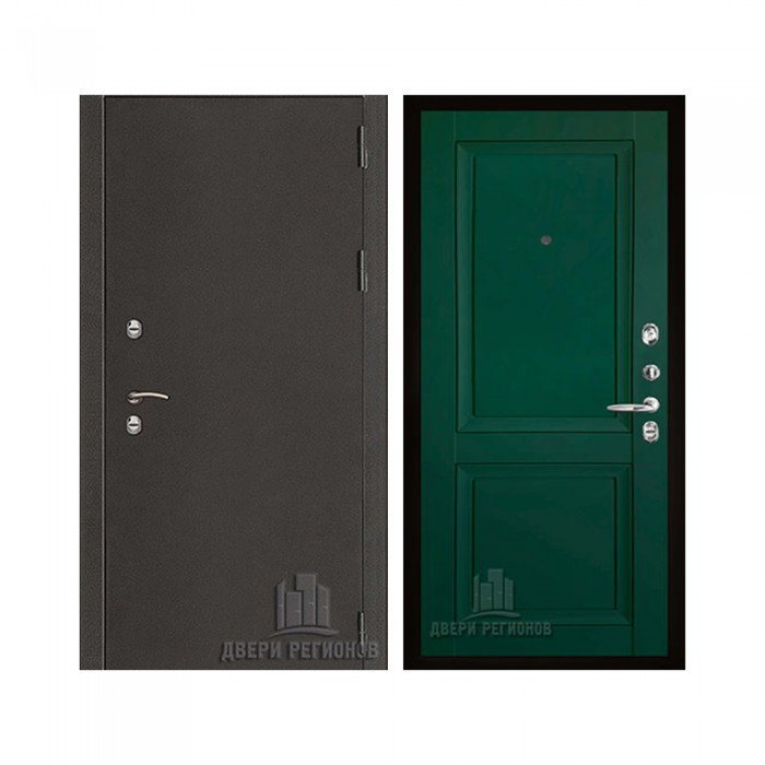 Уличная Термо 3, цвет Антик темное серебро, панель - decanto цвет Зеленый бархат