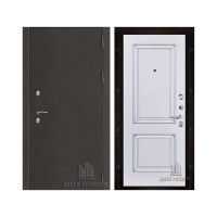 Уличная Термо 3, цвет Антик темное серебро, панель - Багет 32 цвет Эмаль белая/Патина серебро