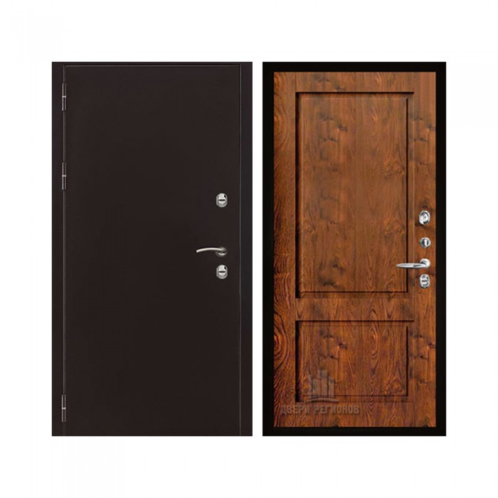 Уличная Термо 3, цвет Антик медь, панель - Сицилия цвет Орех натуральный