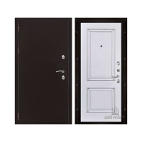 Уличная Термо 3, цвет Антик медь, панель - Багет 32 цвет Эмаль белая/Патина серебро