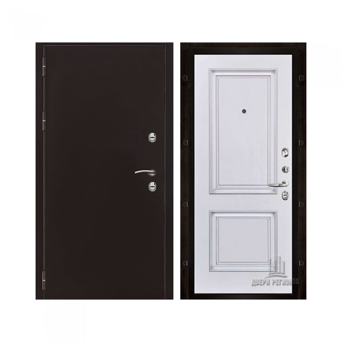 Уличная Термо 3, цвет Антик медь, панель - Багет 32 цвет Эмаль белая/Патина серебро