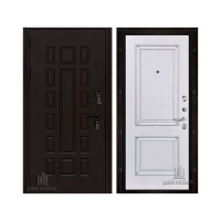 Уличная Панцирь, цвет Букле Опал, панель - Багет 32 цвет Эмаль белая/Патина серебро