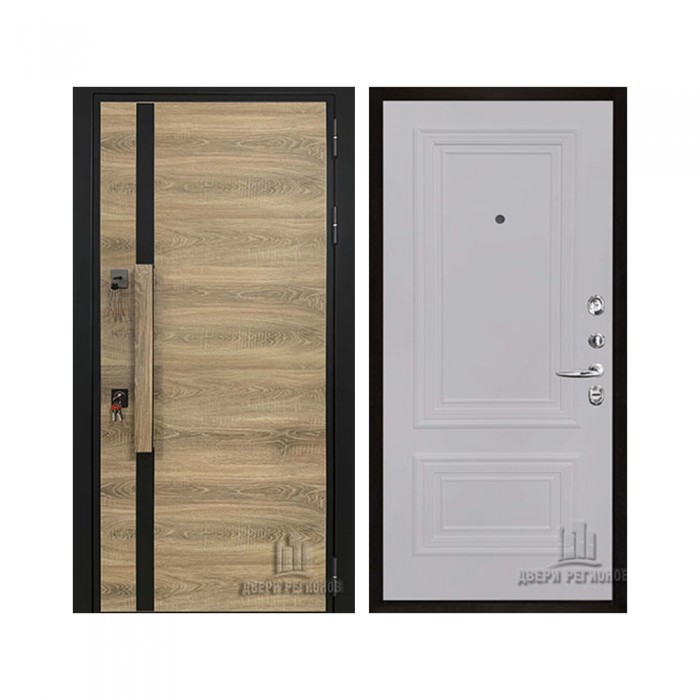 Уличная Royal Nord (Роял Норд), цвет Дуб, панель - Престиж 1-2 цвет Серый шелк