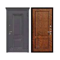 Уличная Гранит Термо, цвет Горький шоколад, панель - Сицилия цвет Орех натуральный