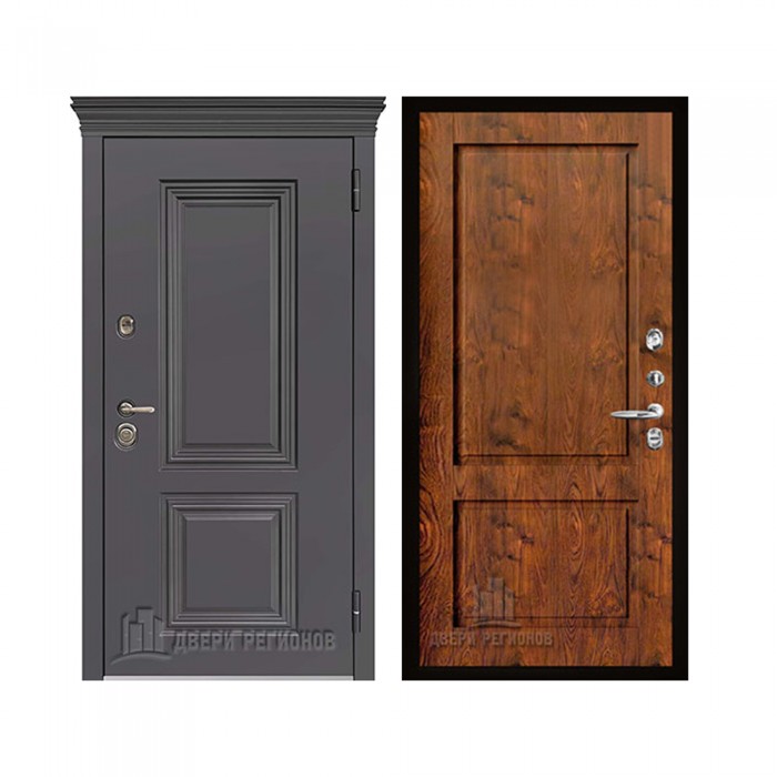 Уличная Гранит Термо, цвет Горький шоколад, панель - Сицилия цвет Орех натуральный