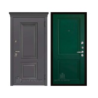 Уличная Гранит Термо, цвет Горький шоколад, панель - decanto цвет Зеленый бархат