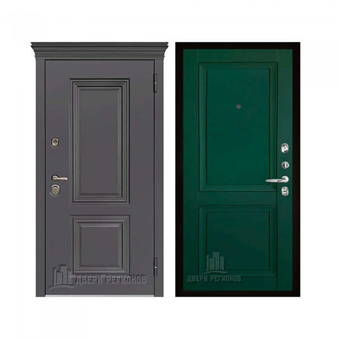 Уличная Гранит Термо, цвет Горький шоколад, панель - decanto цвет Зеленый бархат