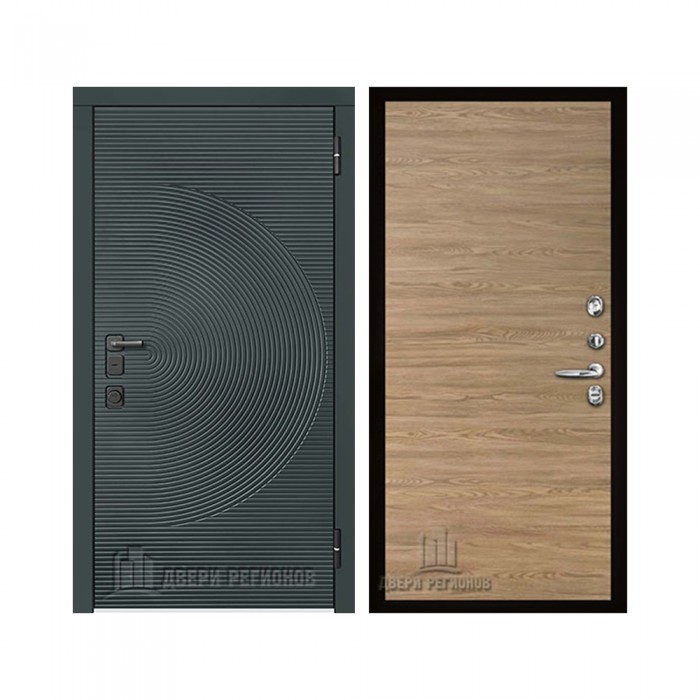 Уличная Малахит Термо, цвет Зеленый темный, панель - tamburat 4100 цвет Дуб Мадейра