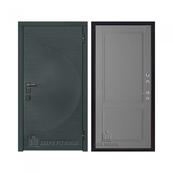 Уличная Малахит Термо, цвет Зеленый темный, панель - Нова цвет Антрацит