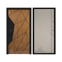 Уличная Композит Термо, цвет Тик, панель - Лайн 1 цвет Галечный серый