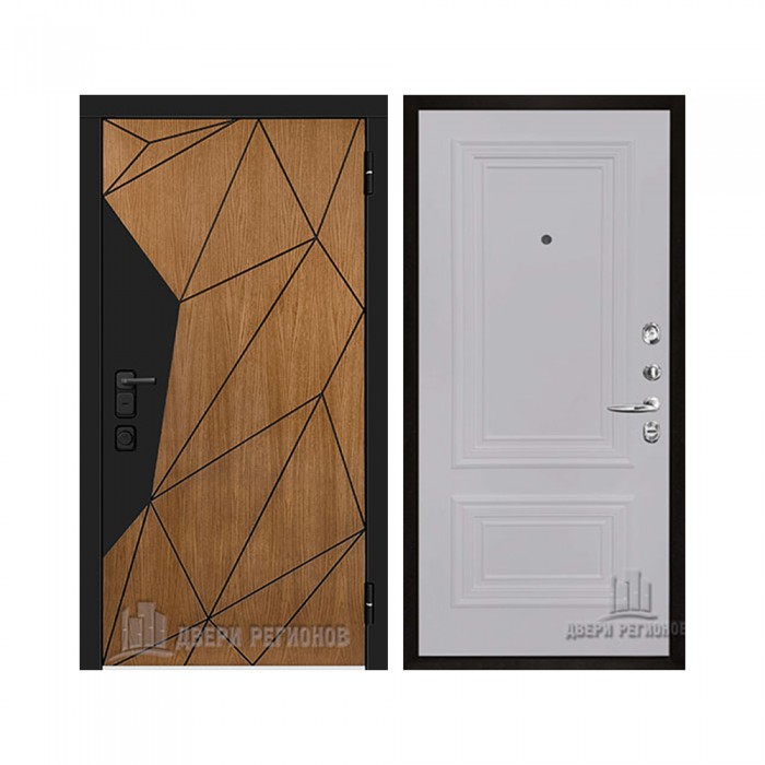 Уличная Композит Термо, цвет Тик, панель - Престиж 1-2 цвет Серый шелк