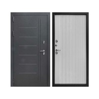 Уличная Страж T1 Термо, цвет Букле Графит, панель - 3k yodoors-t1 цвет Белоснежная мягкая шагрень